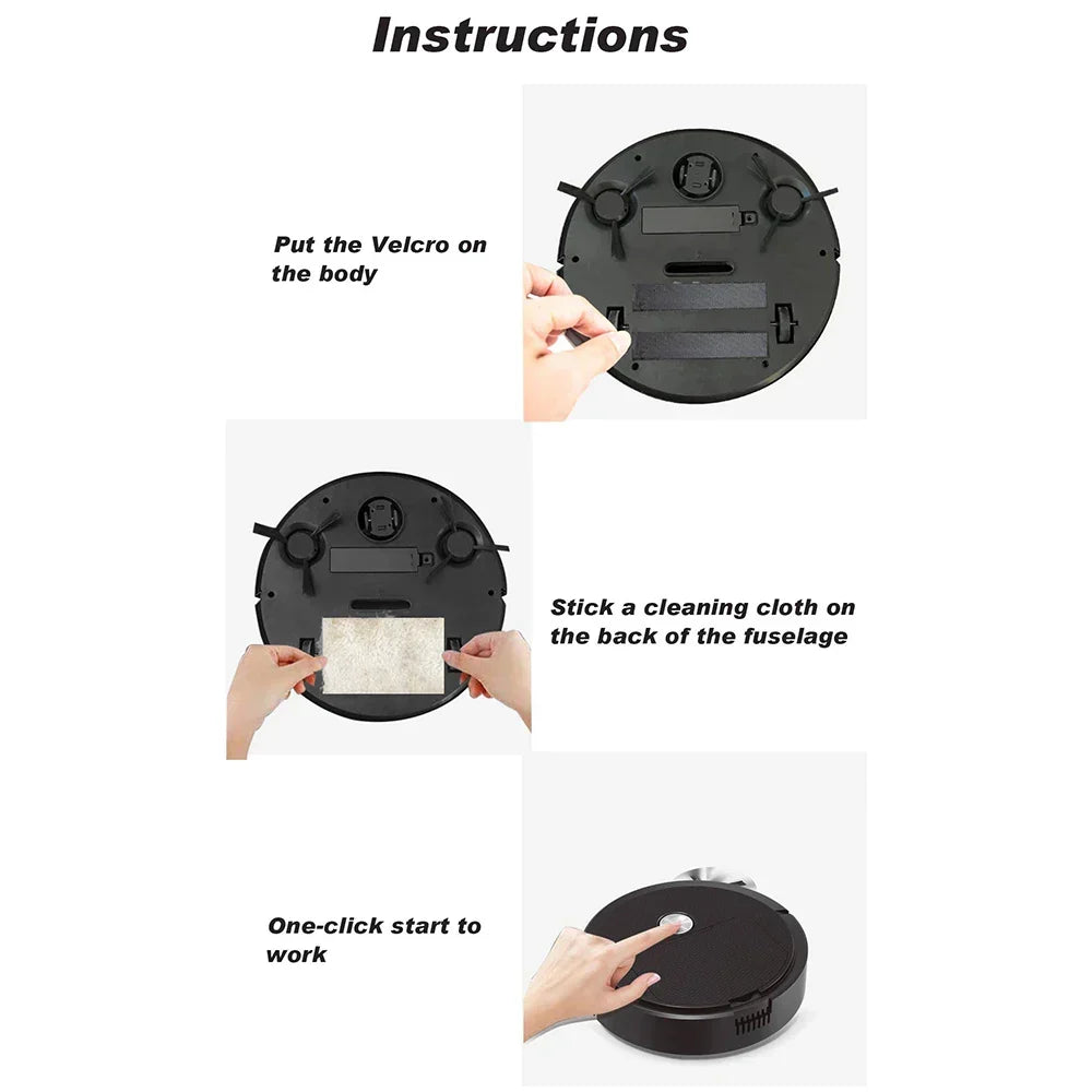 Portable Wireless Smart Sweeping Robot Rechargeable Cleaning Machine