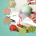 4 in 1 Vegetable Cutter Handheld Electric Vegetables Slicer Set