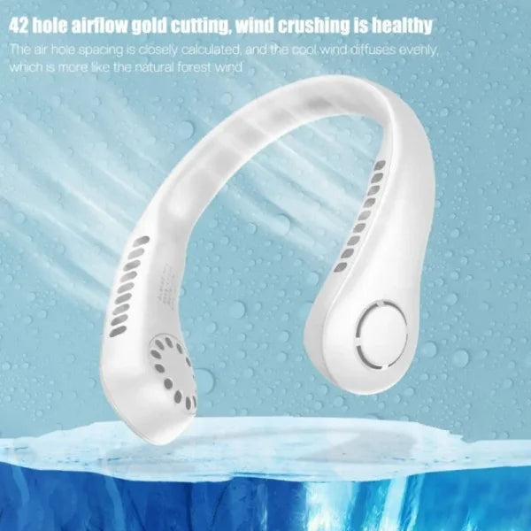 Mini Neck Portable No Bladeless Hanging Neck Rechargeable Air Cooler [FREE DELIVERY]